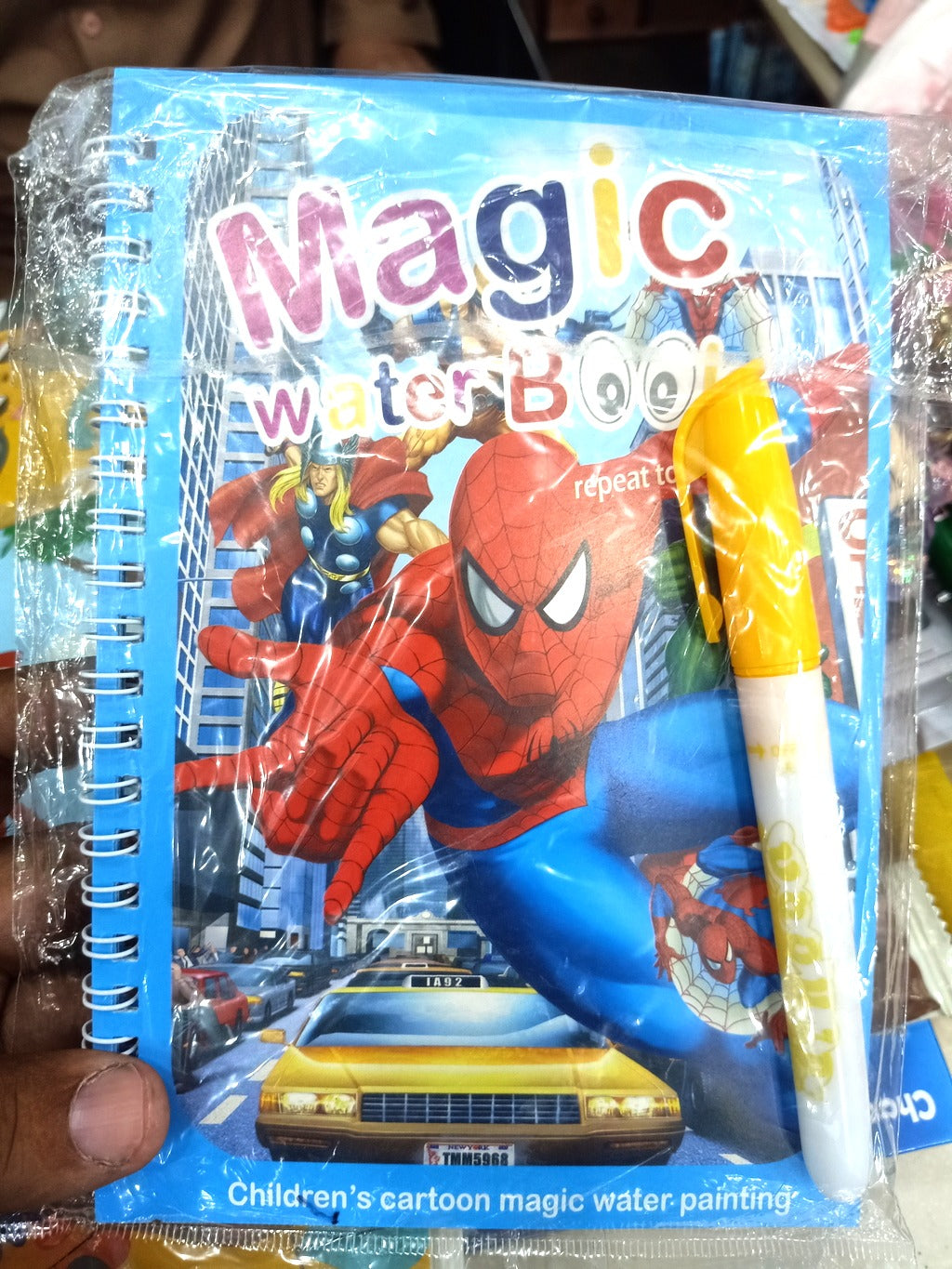 Magic Water Book with Pen Water Painting Erases when Dry Repeat Drawing
