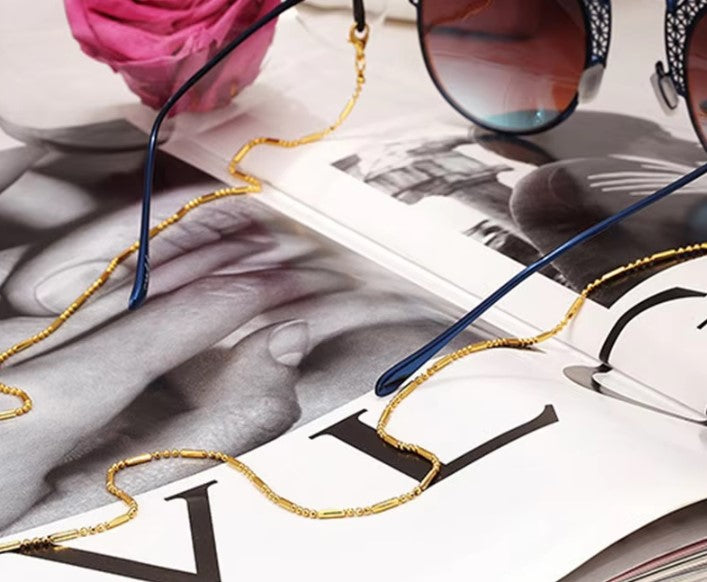 1PC Woman Sunglasses Chain Cylinder Bead Chain Anti Falling Eyeglasses Cord Necklace Glasses DIY Fashion Accessories 70