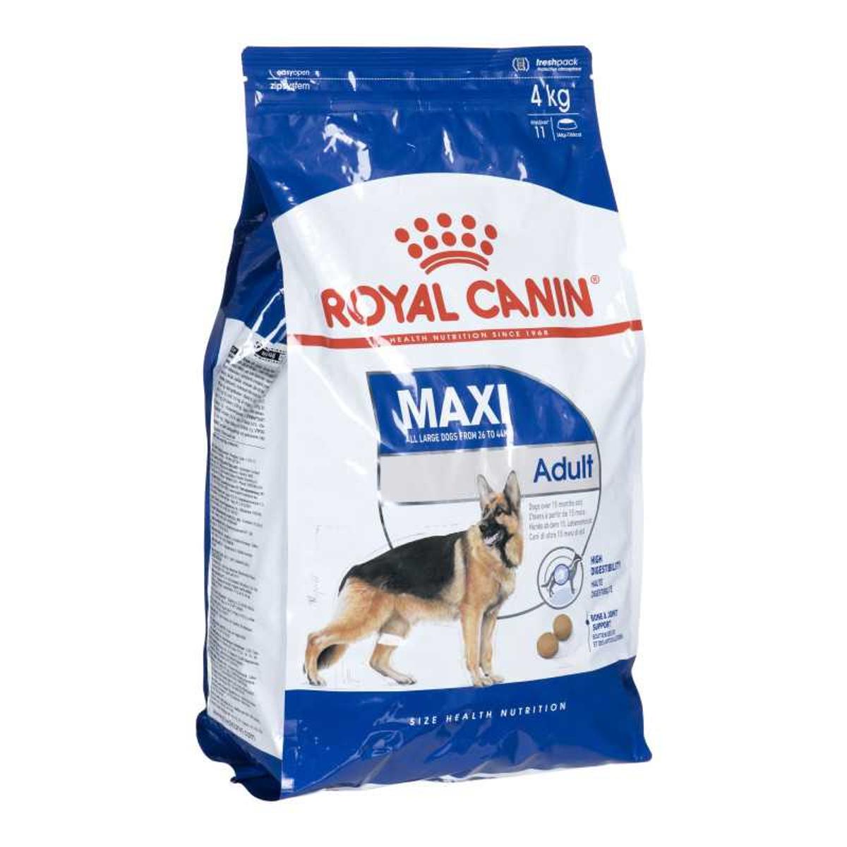 Royal Canin Maxi Adult 4kg All large Dogs Weight 26-44 kg