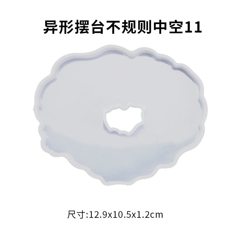 Irregular wave Shaped Coaster Silicone Mold Drop Glue DIY Resin tray Molds