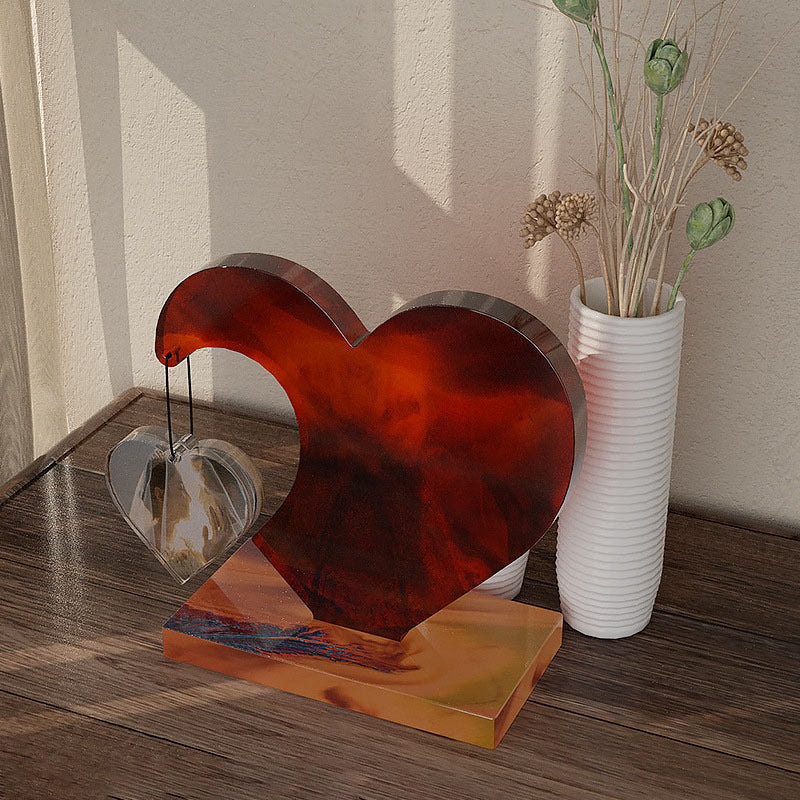 Love Heart Silicone Mold Hanging Photo Frame DIY Epoxy Resin Heart and Stand frame Decoration base Silicone molds