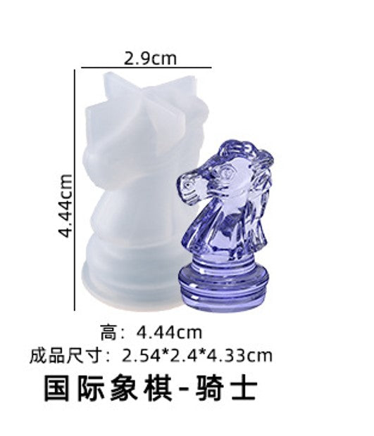 Chess Piece Chess Board Silicone Mold Table Poppy DIY Crystal Glue Mold DIY Craft Projects