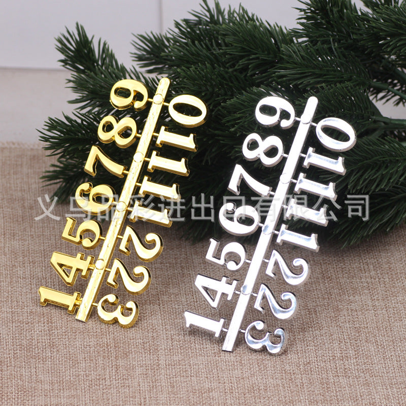 2CM Gold Arabia Numerals for Wall Clocks Ideal for Epoxy Resin Art DIY Projects