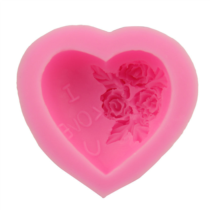 Rose Flower Love Cake Silicone Mold for Baking & Crafts