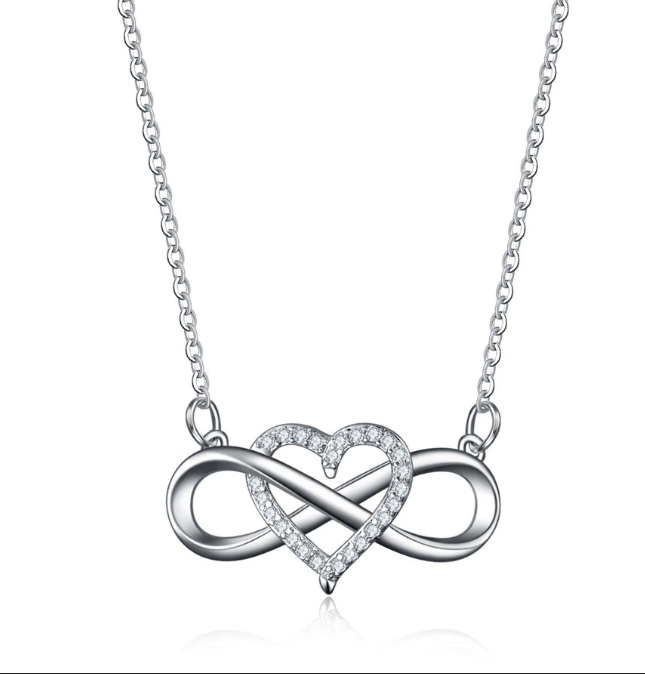 Heart Shaped infinite love pendant Fashion European and American style necklace female gift idea
