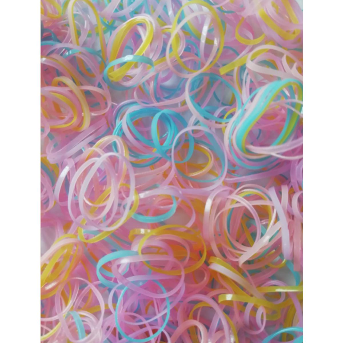 Rubber Band Girls Hair Tie Elastic Flexible Imported Pony Pack of 100