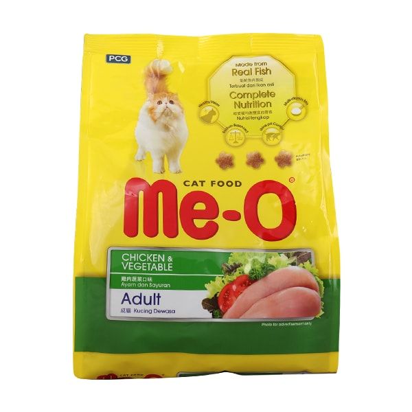 Me-O Adult Cat Food Chicken & Vegetables Cat Food 450gram