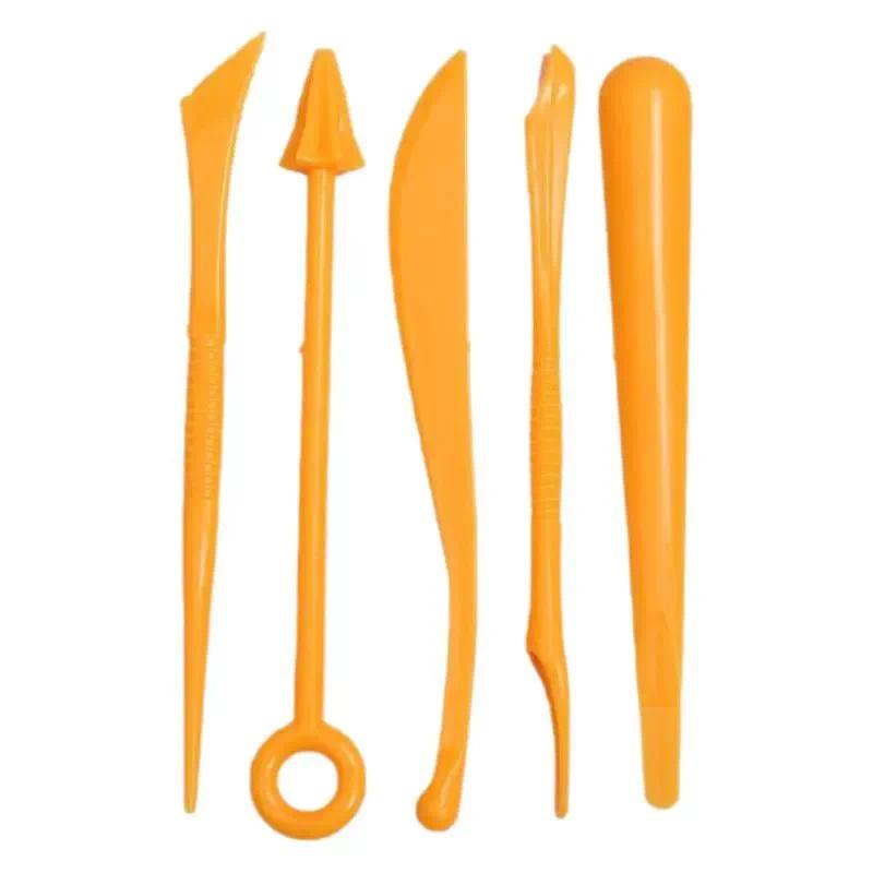 Ultra Light Air Dry Clay Sculpting Tools Plastic Modeling Knife Set Kids DIY Handcraft Soft Polymer Clay Play Dough Accessories