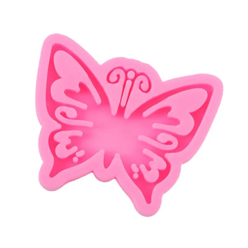 Butterfly Silicone Keychain Car Decoration Chocolate Sugar Art Mold Cute Animal Theme Gummy Bear Unicorn Cookie Cutter