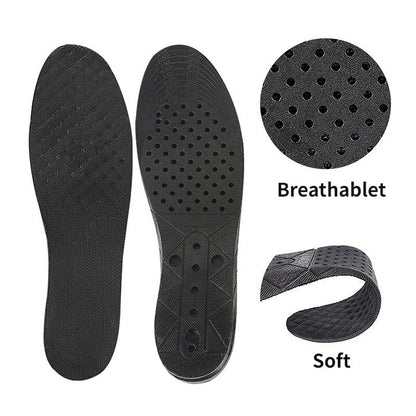 Height Increase Shoe Insoles Invisible Heel Lift Pads Adjustable 3 to 11 CM PVC Cushion Shock Absorbing Inserts for Men Women Lightweight Comfortable Height Booster