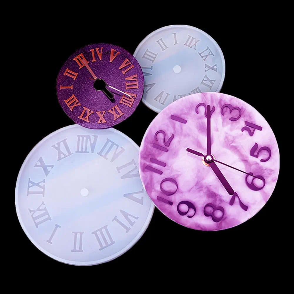 Silicone World Clock dial Silicone Mold Round Silicone Mold Resin Mold For Roman constellation DIY Epoxy Resin ornament Making
