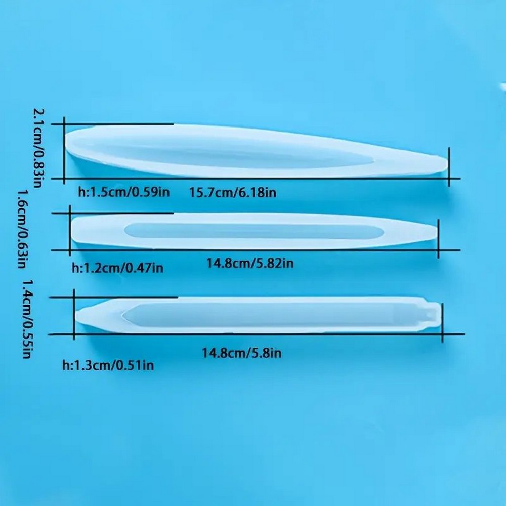 Resin Pen Silicone Mold Set of 3 Best Quality Set Includes 3 Different Styles of Pen Best for Gifting Fancy Pens DIY Crafts Wedding Pens