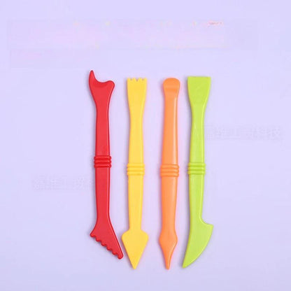 Ultra Light Air Dry Clay Sculpting Tools Plastic Modeling Knife Set Kids DIY Handcraft Soft Polymer Clay Play Dough Accessories