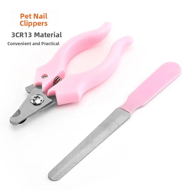 Pet Nail Clippers for Dogs & Cats Stainless Steel Gourd Shaped Nail Trimmer Grooming Scissors