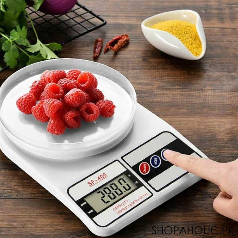 Digital Kitchen Scale SF-400 - Electronic Compact Scale weight up to 10KG - Weight Machine - Digital Weighing Scale