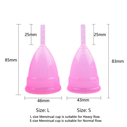 1PCS Menstrual Cup for Periods Tampons Feminine Care Hygienemenstrual Cup Menses' Cup For Lady Period Women Reusable Lady Cup silicone