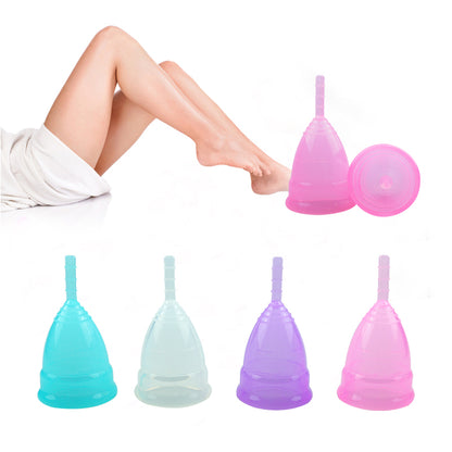 1PCS Menstrual Cup for Periods Tampons Feminine Care Hygienemenstrual Cup Menses' Cup For Lady Period Women Reusable Lady Cup silicone