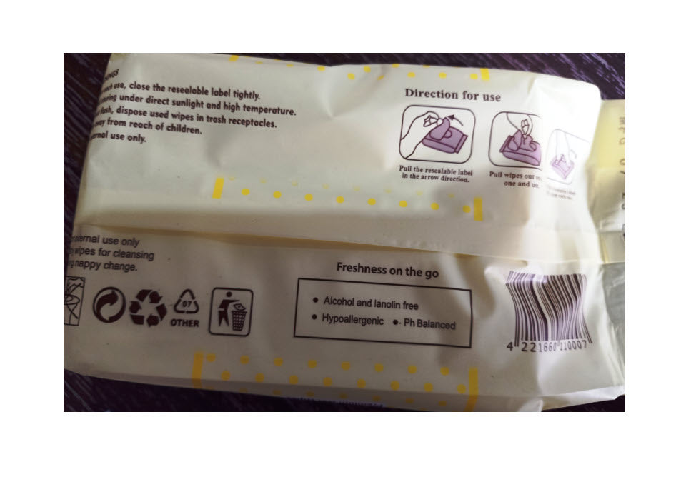 60 Pet Wipes Pack by Pet Touch, All Purpose Cleaning Wipes for Dogs and Cats Adult & Kitten