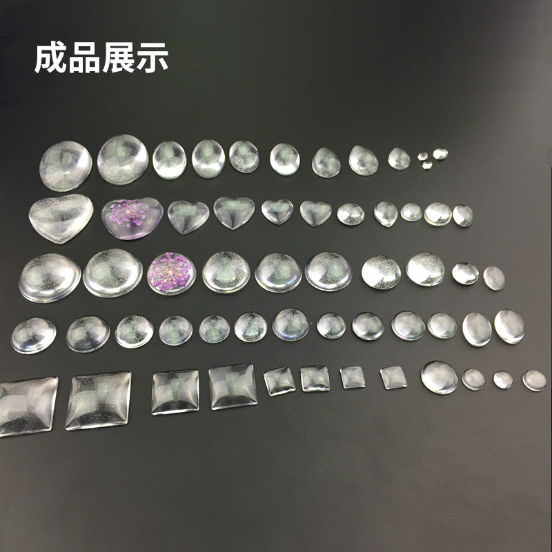 Gem Pendant DIY Crystal Drop Glue Patch Mold pendant silicone abrasive tool style size