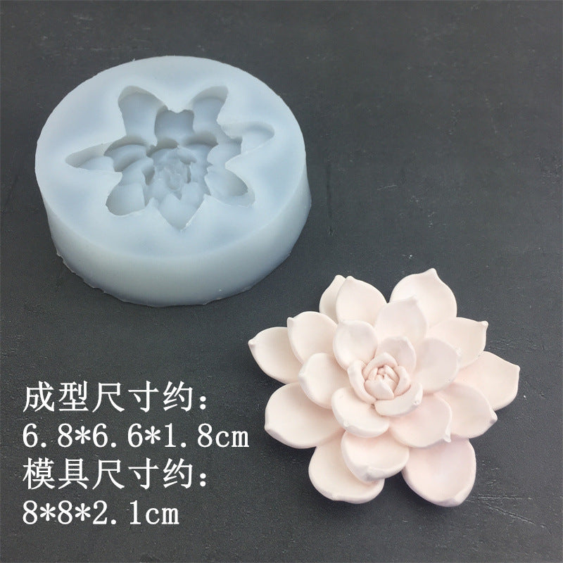Flower Silicone Mold for Mousse Cake, Plaster & Resin