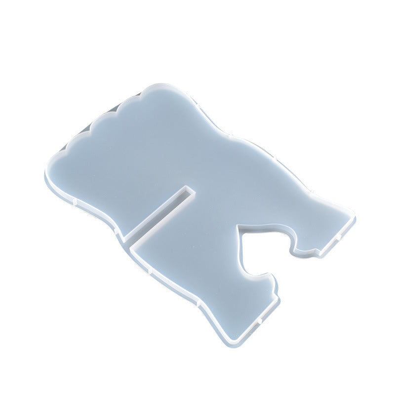 1Pcs Rehal Mold Crystal Rail Reading bookshelf piano stand silicone mold epoxy mold resin abrasive tool wholesale