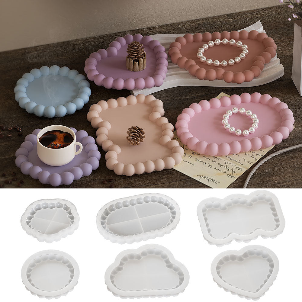 Clouds Bubble Coaster Silicone Mold for Resin Expoxy Tray Mold DIY Craft and Projects