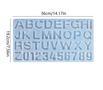 Alphabet mold with hole |silicone mold for  keychain |high quality mold for keychains
