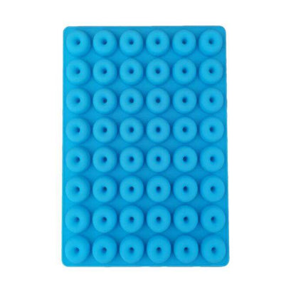 48 Hole Cylinder Round Silicone Mold Mini Donut Ring for Handmade Silicone Gummy Multi Cavity Molds Chocolate Candy Resin Bpa Free
