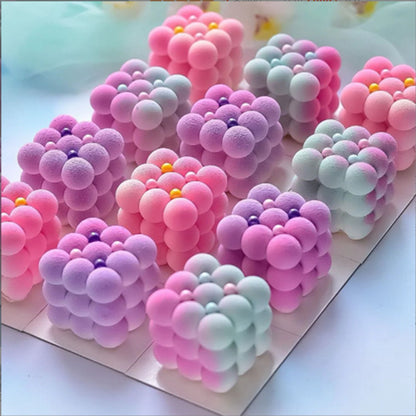 6 in 1 Rubic Cube Candle Mold Aromatherapy Silicone Candles Mould DIY Projects Mousse Cake Molds DIY magic ball round silicone mold scented candle baking mold