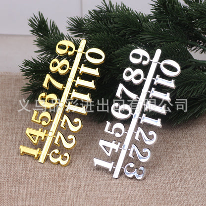 2CM Gold Arabia Numerals for Wall Clocks Ideal for Epoxy Resin Art DIY Projects