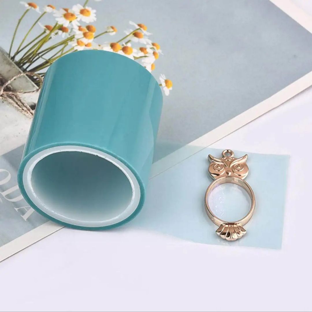 UV Tape for resin Jewellery Imported Seamless Craft Tape for UV Resin Traceless Sticky Tape Epoxy Resin Tape for DIY Jewelry Metal Frame Pendant|