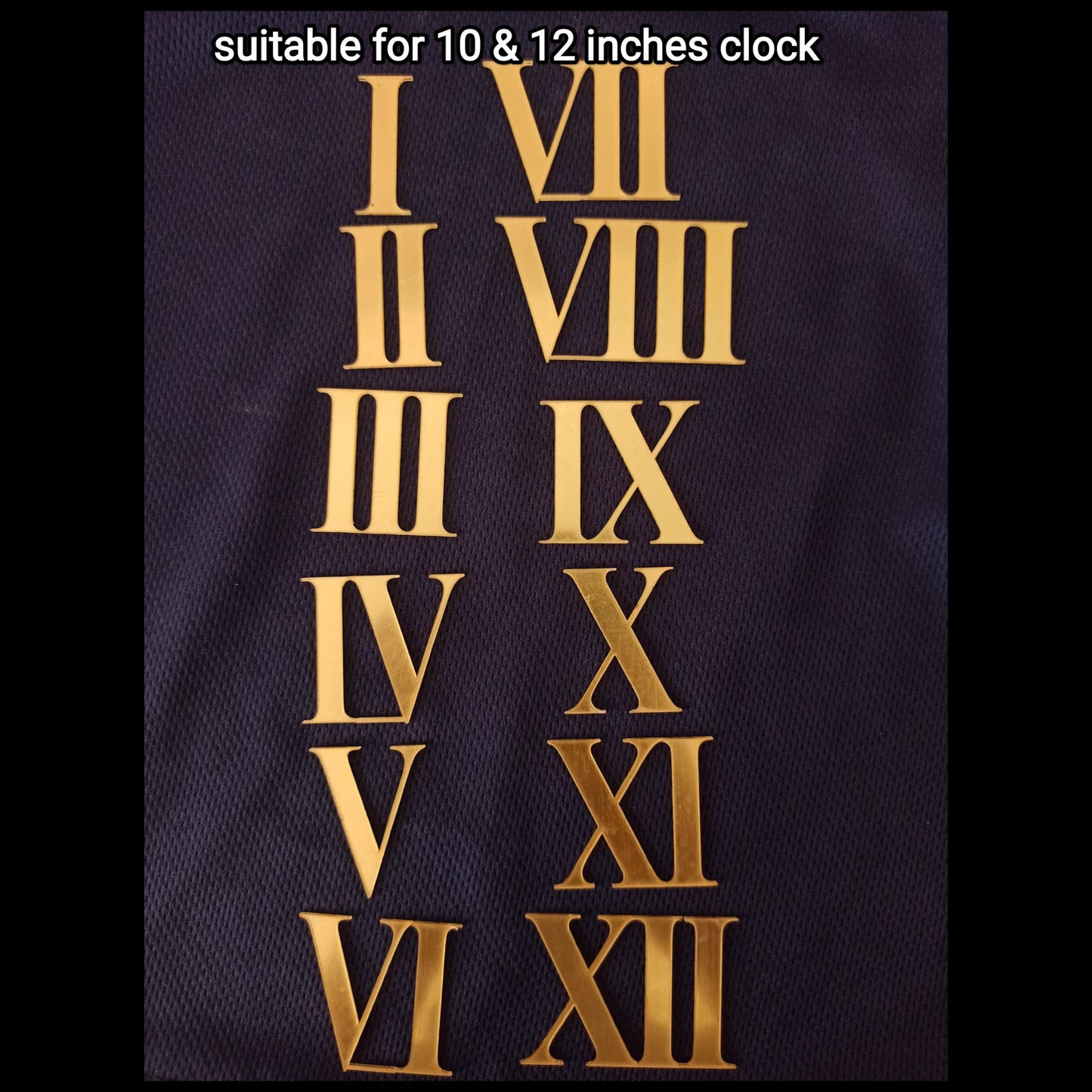 1 inches resin clock Roman  digits(golden &silver) |single acrylic Roman numbers for resin clock | acrylic digits for resin clock|clock Roman numbers numbers