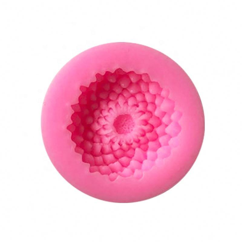 Round Chrysanthemum Cake Decorating Silicone Mold