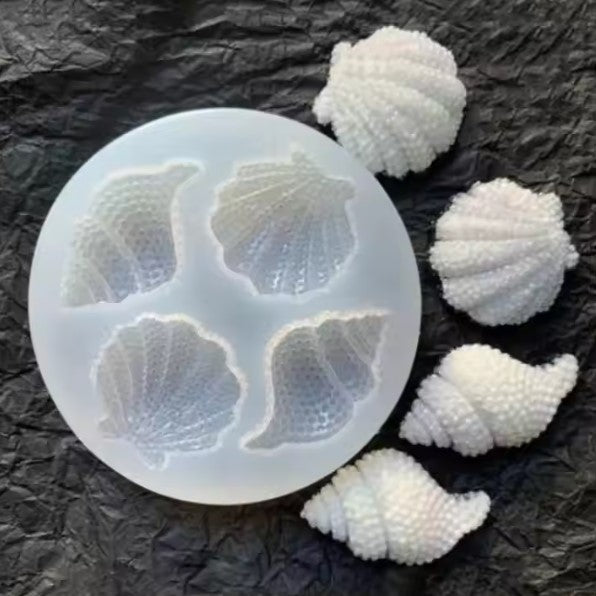 Handmade Shell & Conch Silicone Mold for Epoxy Resin Jewelry Crafts
