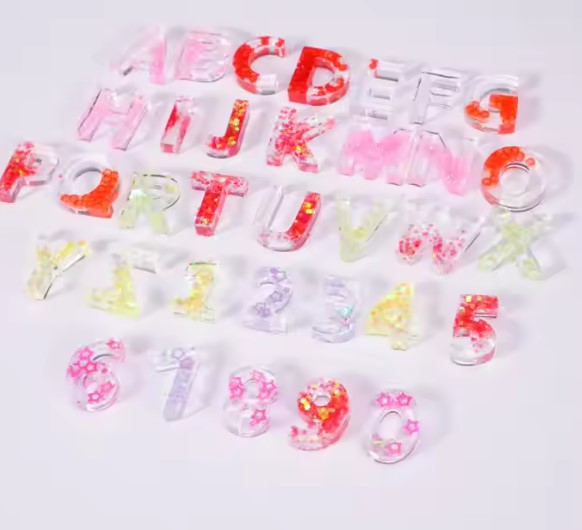 Alphabet Necklace Silicone Mold