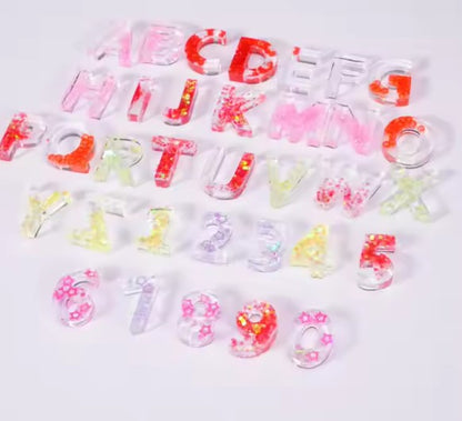 Small Alphabet Letter Silicone Mold for DIY Resin Crafts