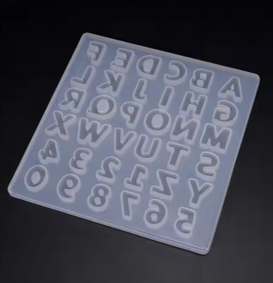 Small Alphabet Letter Silicone Mold for DIY Resin Crafts