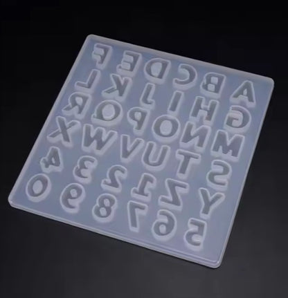 Small Alphabet Letter Silicone Mold for DIY Resin Crafts