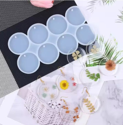Round & Oval Pendant Silicone Mold for DIY Resin Jewelry