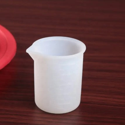 100ml Transparent Silicone Measuring Cup with Scale for Resin & Baking