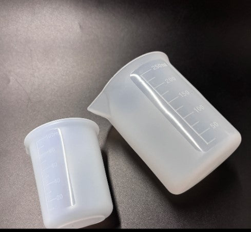 250ml White Silicone Measuring Cup Laboratory Beaker