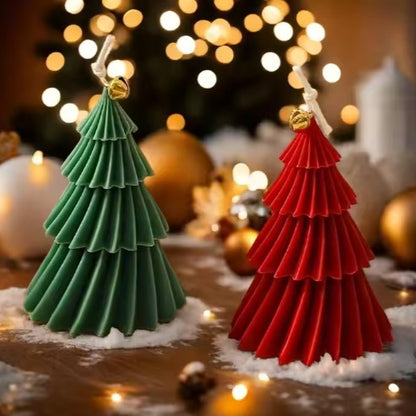 3D Christmas Tree Silicone Candle Mold BPA Free