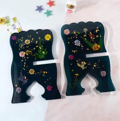 Quran Reading Rail Silicone Mold Desktop Bookshelf Resin Mold