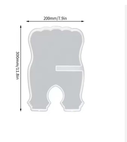 Quran Reading Rail Silicone Mold Desktop Bookshelf Resin Mold