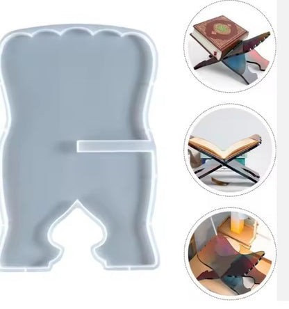 Quran Reading Rail Silicone Mold Desktop Bookshelf Resin Mold