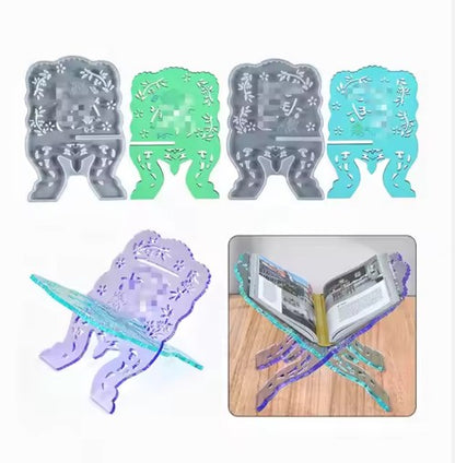2pcs Quran Holder Rail Silicone Mold for Epoxy Resin