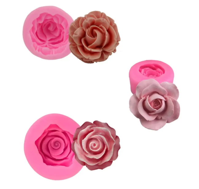 3D Rose Silicone Mold for Cake Decorating & Soap Making