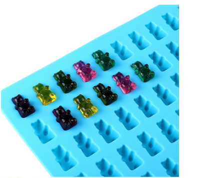 50 Grid Gummy Bear Silicone Mold for Candy & Chocolate