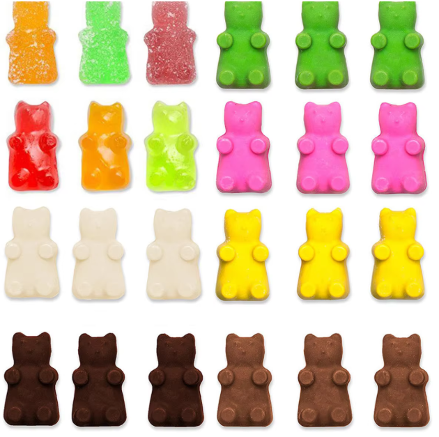 50 Grid Gummy Bear Silicone Mold for Candy & Chocolate
