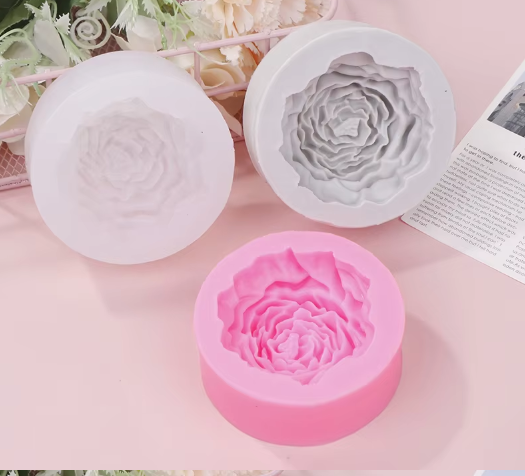 3D Peony Flower Silicone Mold for Candle Soap & Baking